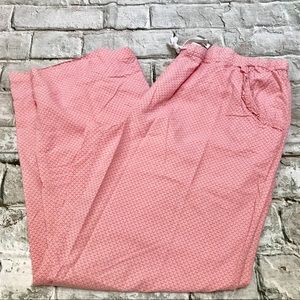 Zoe & Bella Pink Pajama Pants Sz XL Ruffle Detail